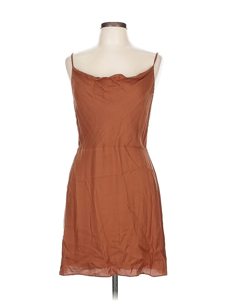Pre-owned Sun-deh Casual Dress In Brown