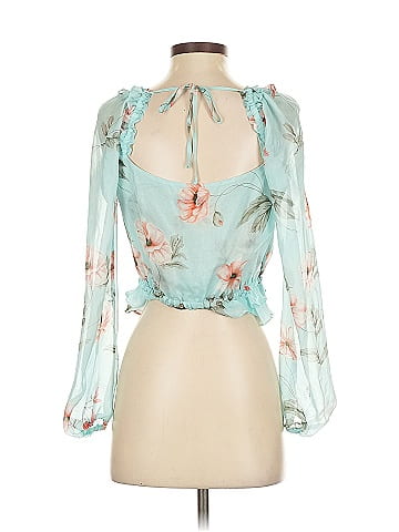 Intermix 3/4 Sleeve Silk Top (view 2)