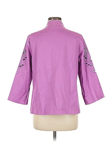 Bob Mackie 3/4 Sleeve Button-Down Shirt (view 2)