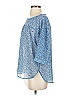 Ann Taylor LOFT 100% Polyester Blue 3/4 Sleeve Blouse Size S - photo 5