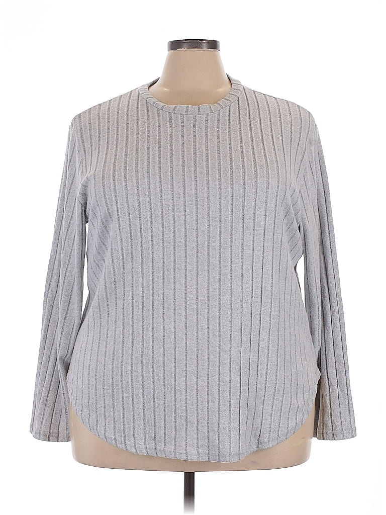 Pre-owned Unbranded Long Sleeve T-shirt In Gray