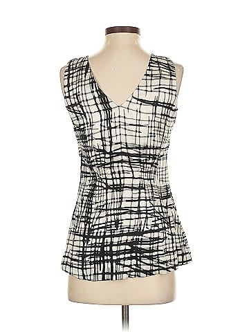 BCBGMAXAZRIA Sleeveless Silk Top (view 2)