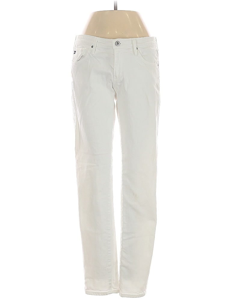 AG 100% Cotton Ivory White Jeans Size 27 waist - photo 1
