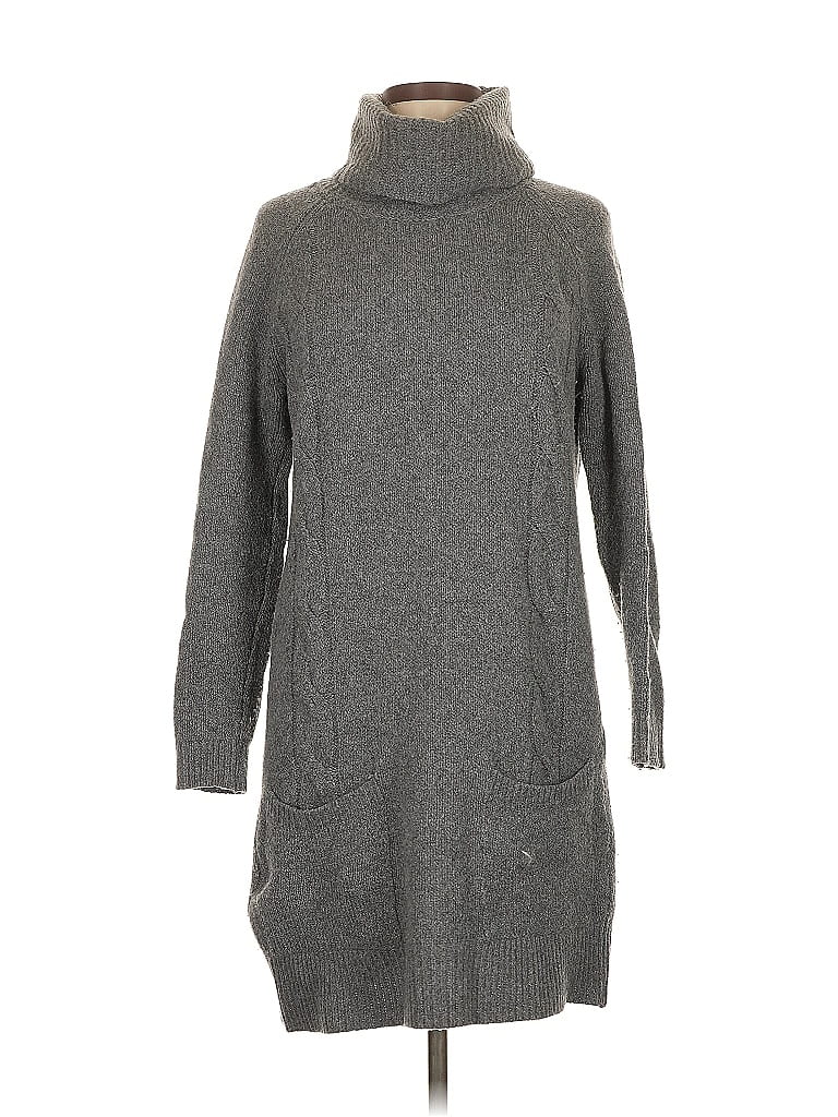 Pre-owned Massimo Dutti Wool Pullover Sweater In Gray