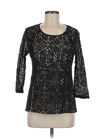 Indigo Rose 3/4 Sleeve Top (view 1)