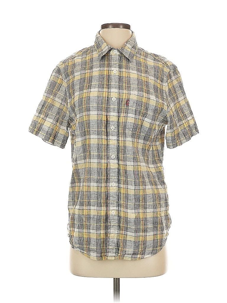 Pre-owned Levi's Short Sleeve Button Down Shirt In Gray