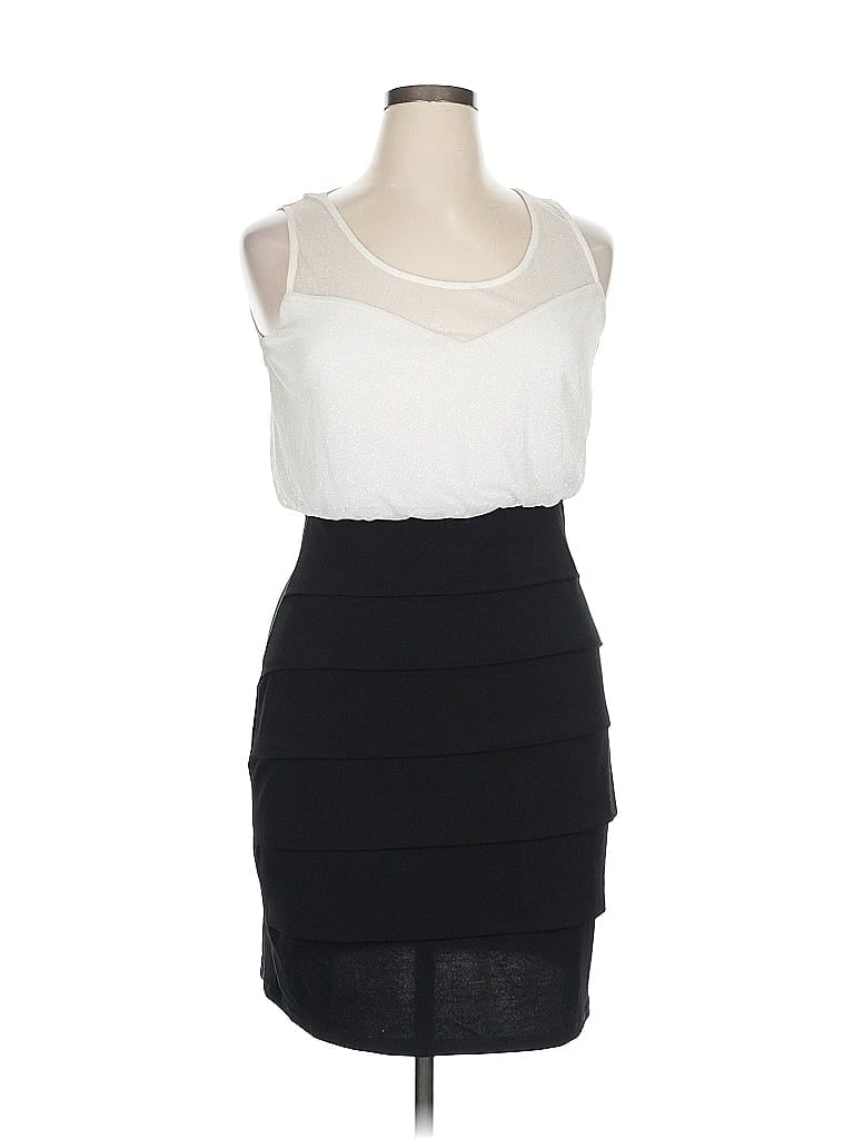 En Focus Studio Color Block Black Cocktail Dress Size 14 - photo 1