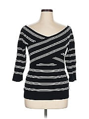 7th Avenue Design Studio New York & Company 3/4 Sleeve Top