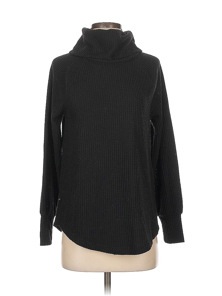 Pre-owned Ann Taylor Loft Turtleneck Sweater In Black