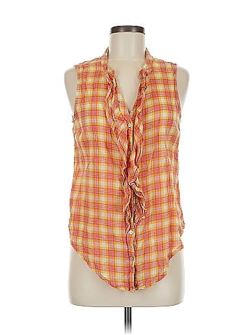 Zara TRF Sleeveless Button-Down Shirt (view 1)