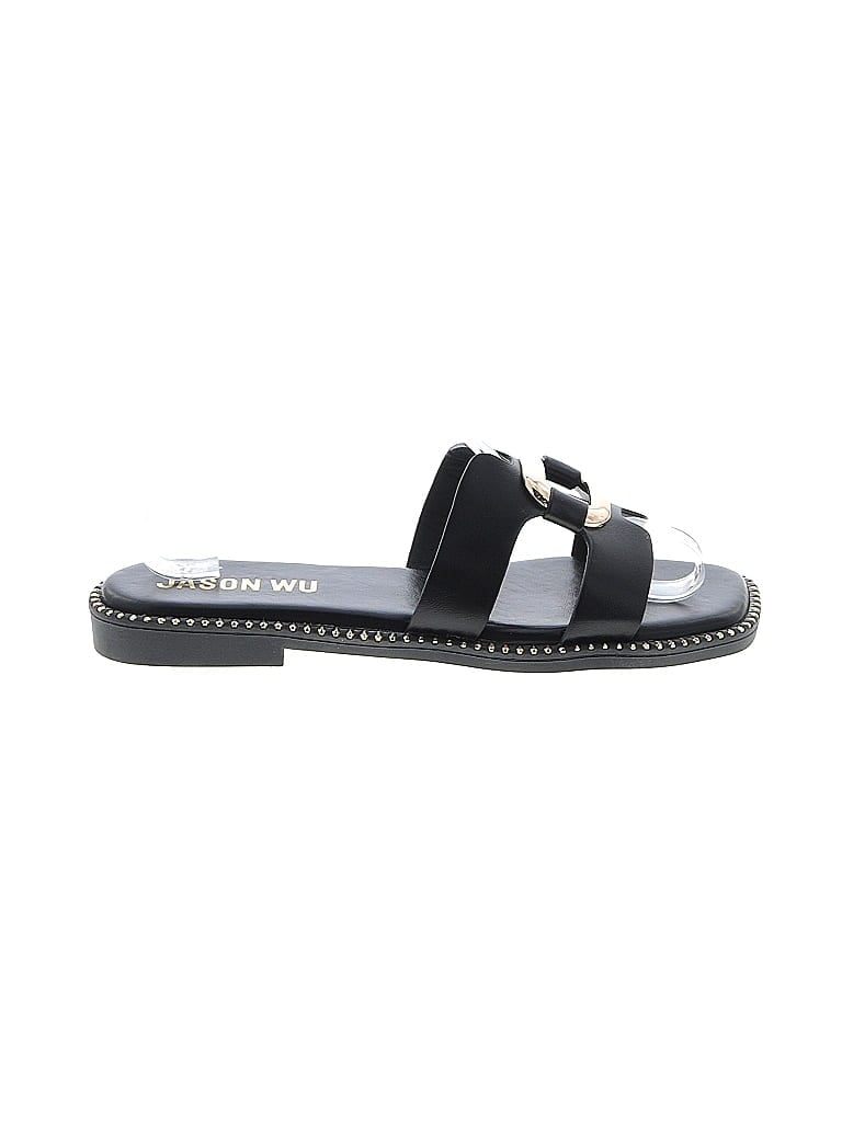 Jason Wu Solid Black Sandals Size 7 - photo 1