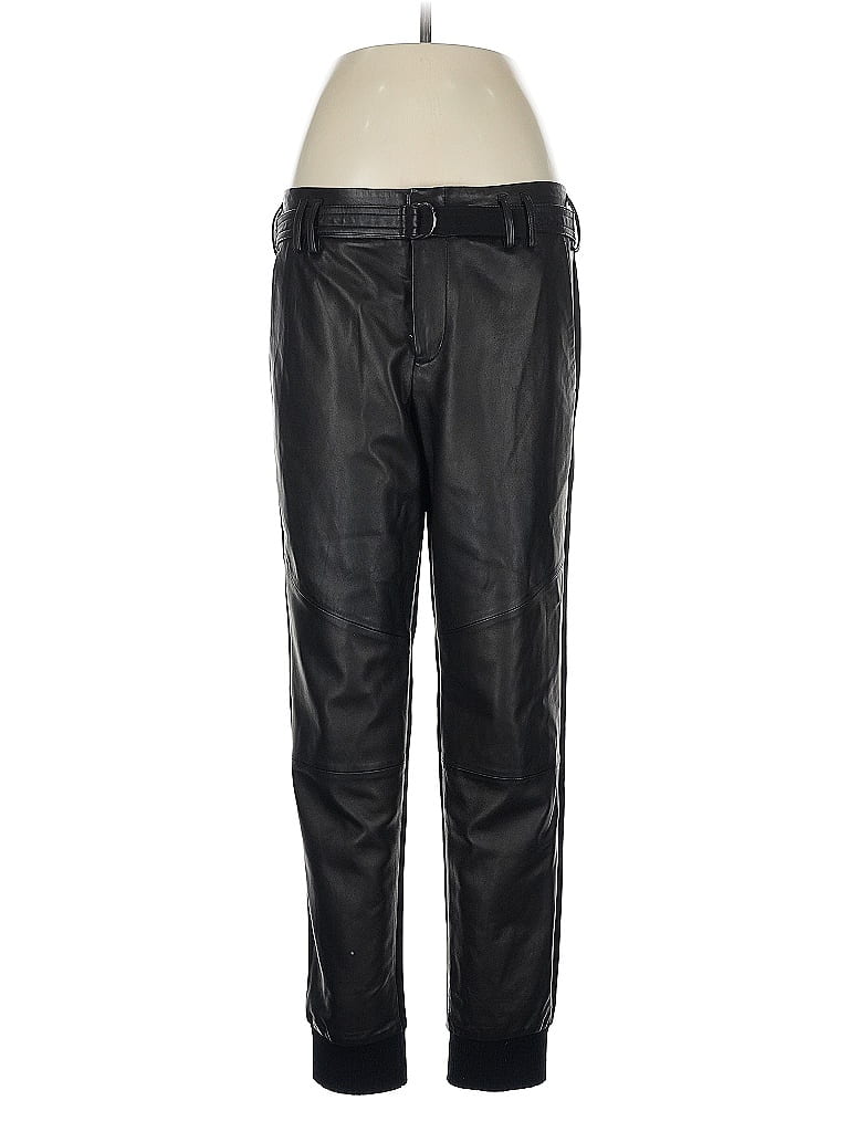 Pre-owned Vince Leather Pants In Black