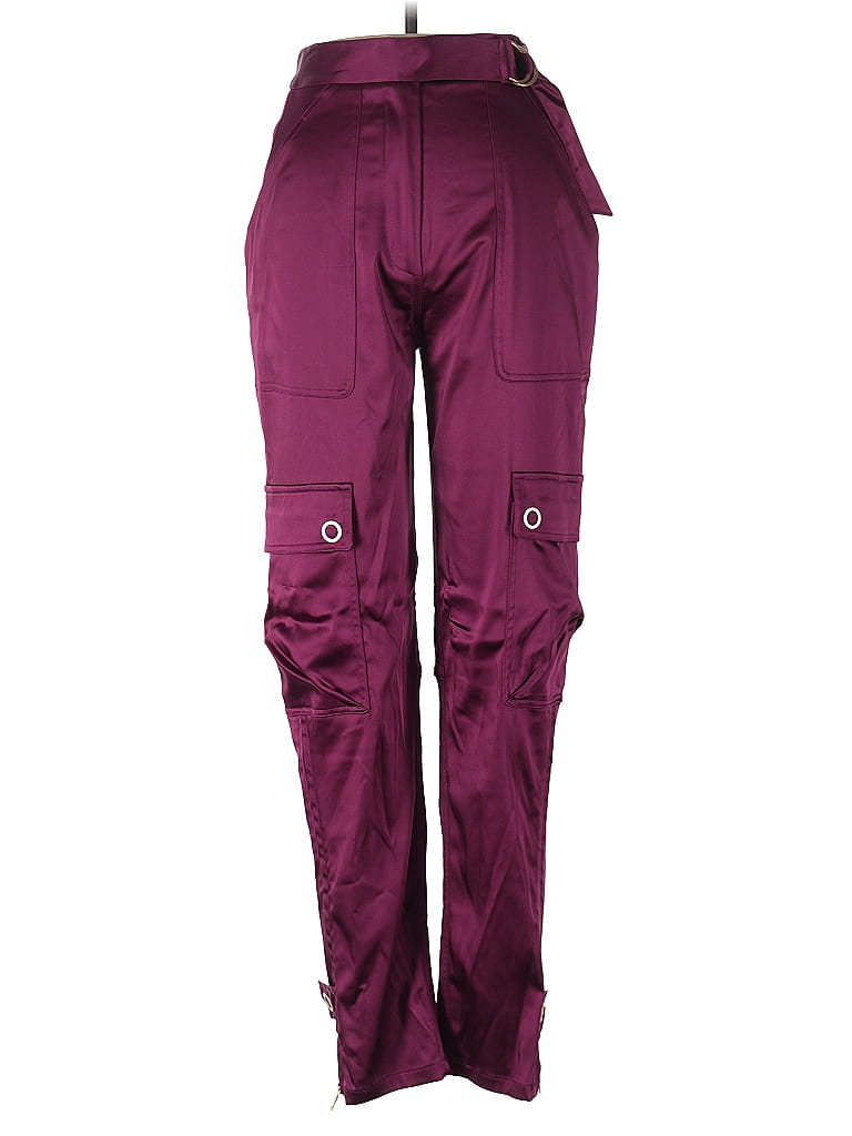 Pre-owned Simkhai Cargo Pants In Burgundy