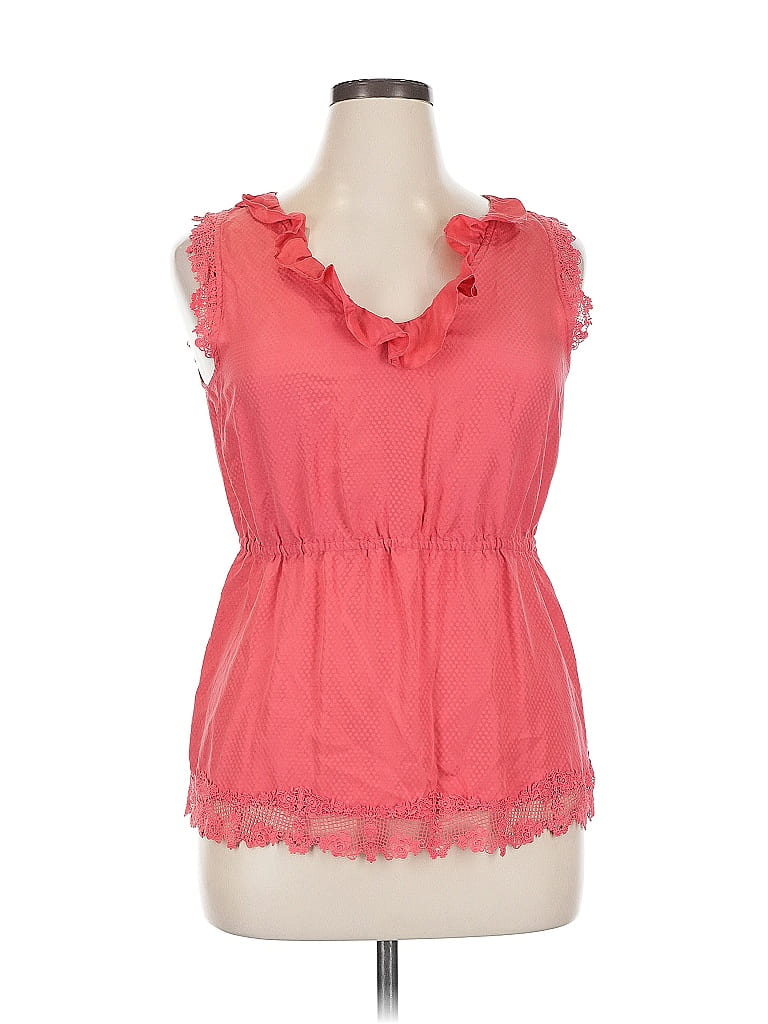 Odille Pink Sleeveless Blouse Size 14 - photo 1