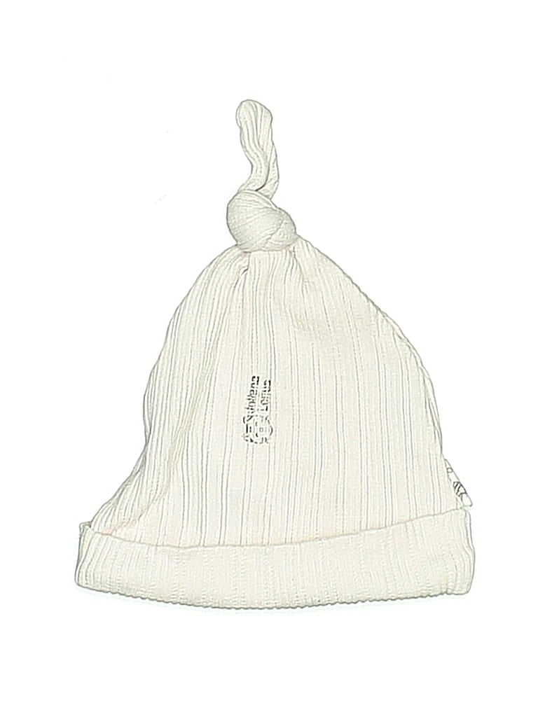 Burt's Bees Baby 100% Cotton Ivory Pink Beanie Size 3-6 mo - photo 1