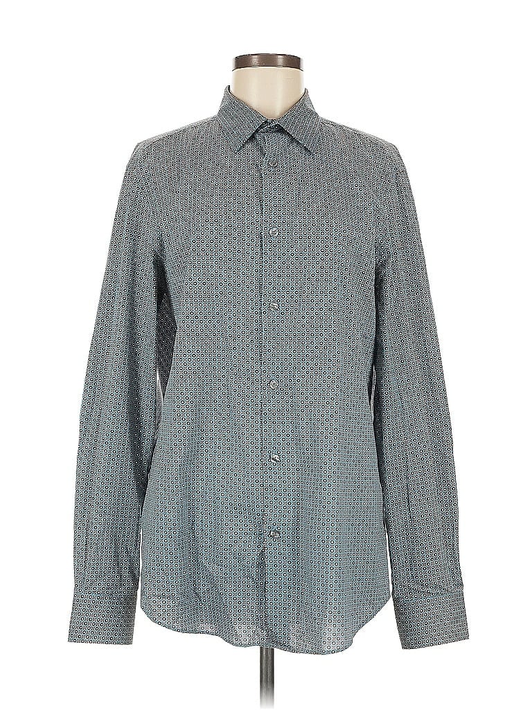 Click to view more detailed imagery on our partner's website Pre-owned Perry Ellis Long Sleeve Button Down Shirt In Gray