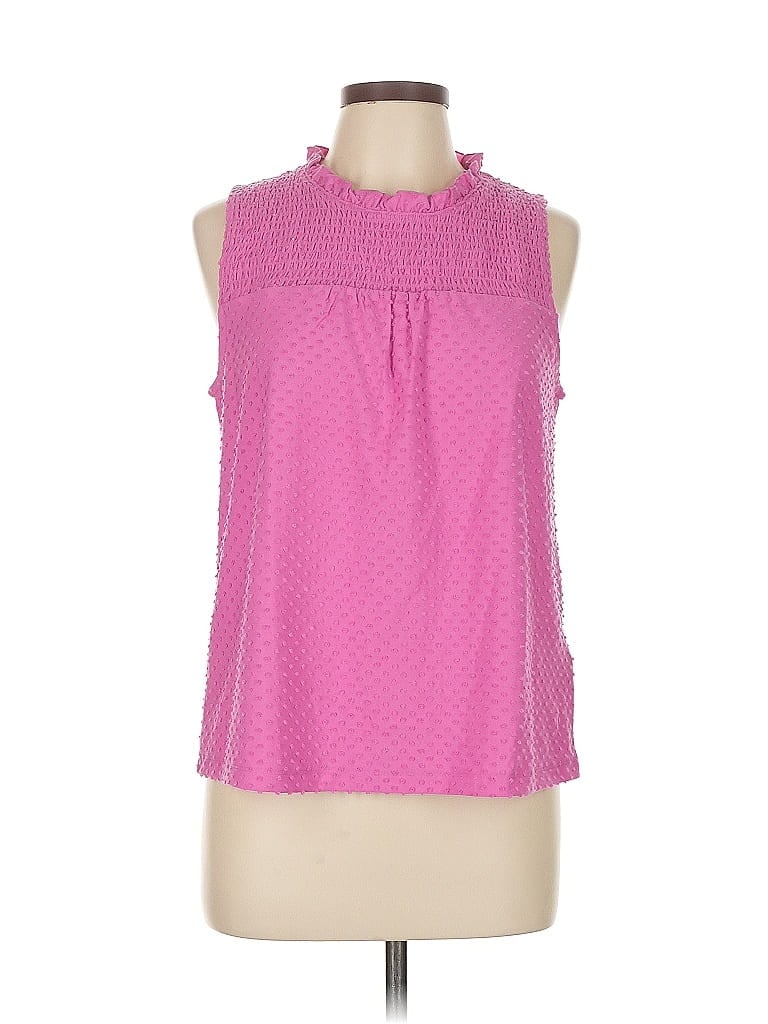 Pre-owned J.crew Factory Store Sleeveless Blouse In Pink