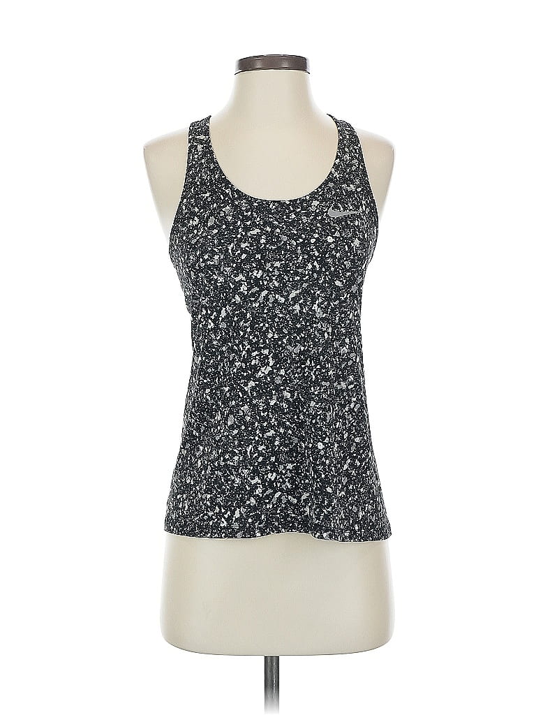 Pre-owned Nike Active Tank Top In Silver