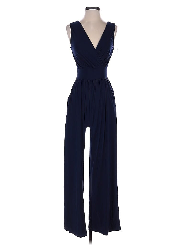 Gilli Solid Blue Jumpsuit Size XS - photo 1
