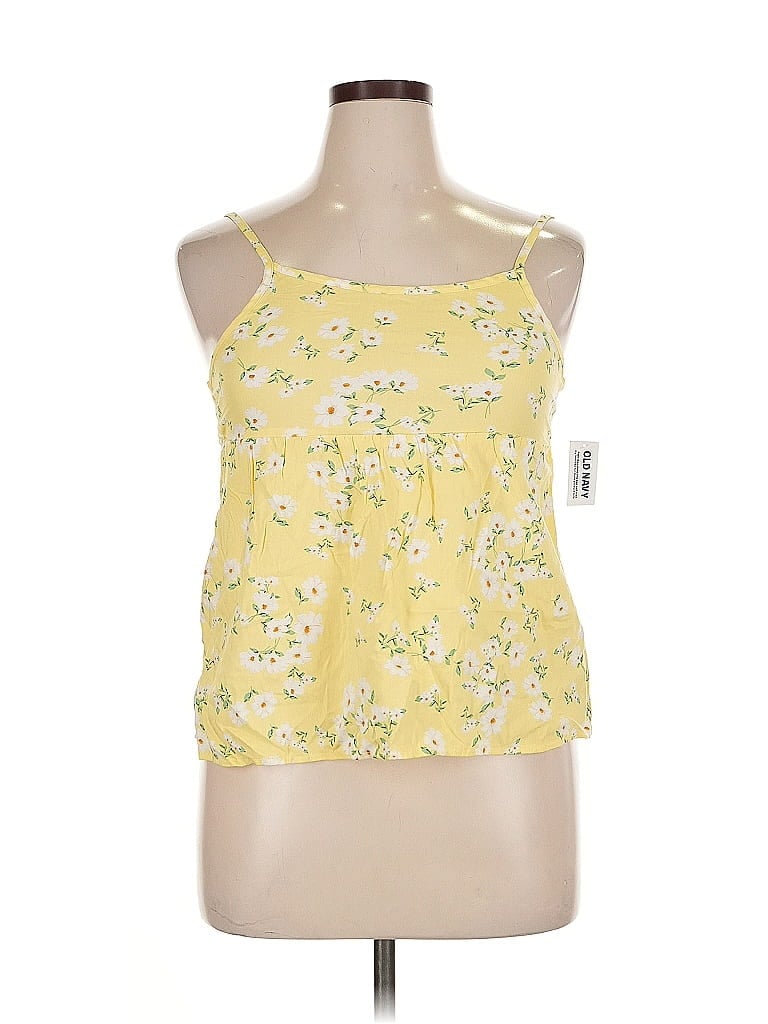 Pre-owned Old Navy Sleeveless Blouse In Yellow