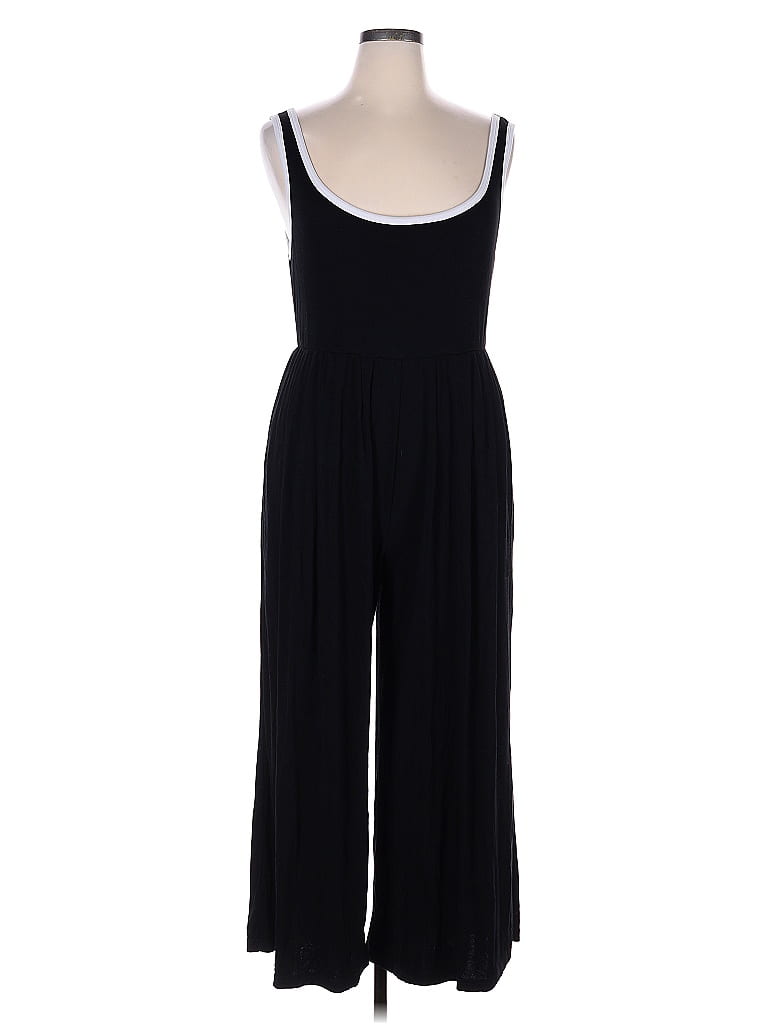 Cider Solid Black Jumpsuit Size 1X - photo 1