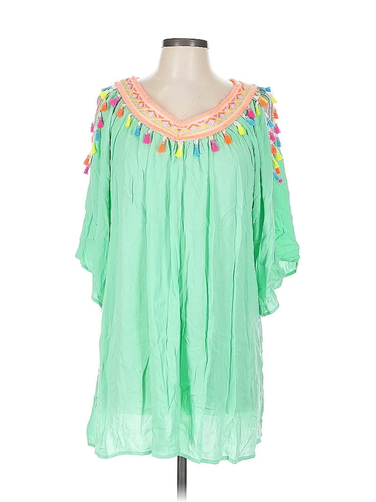 Velzera 3/4 Sleeve Blouse In Green
