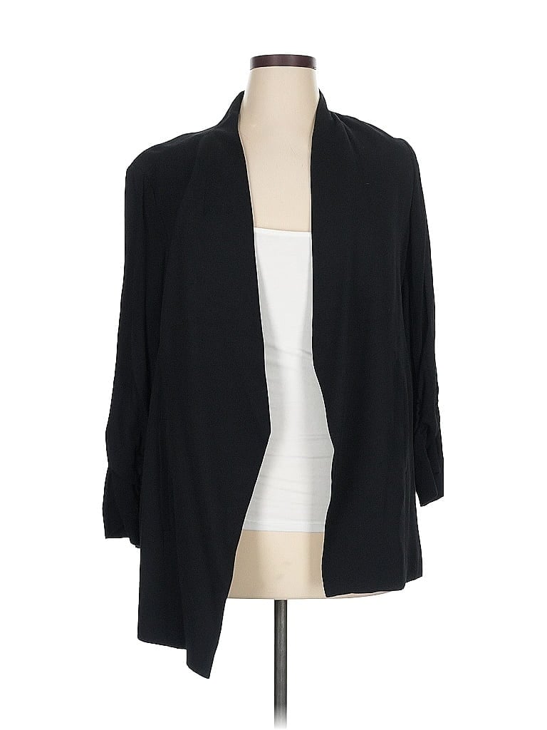 Pre-owned Halogen Blazer Jacket In Black