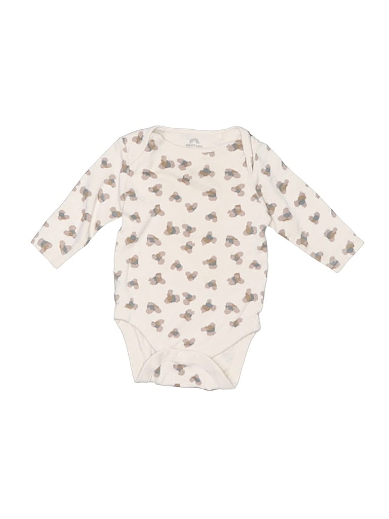 NEXT Pre-owned Babies' Long Sleeve Onesie In White