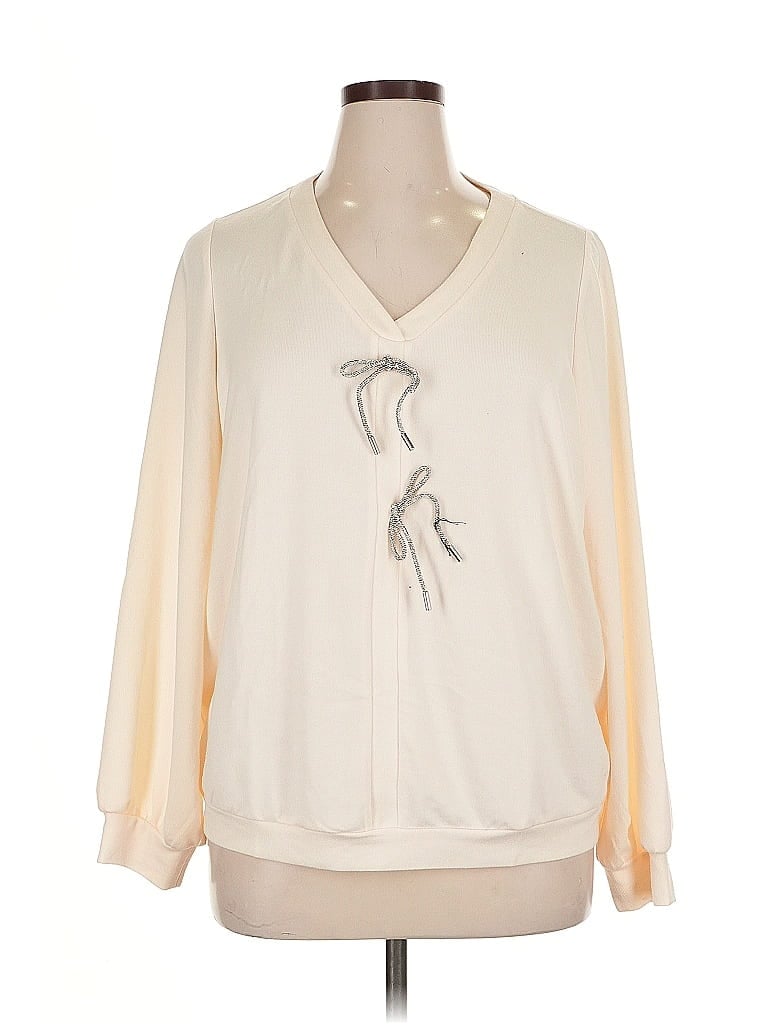 COLLEEN LOPEZ Pre-owned Cardigan Sweater In White