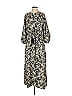 Drama Print Gray Casual Dress Size 1 - photo 1