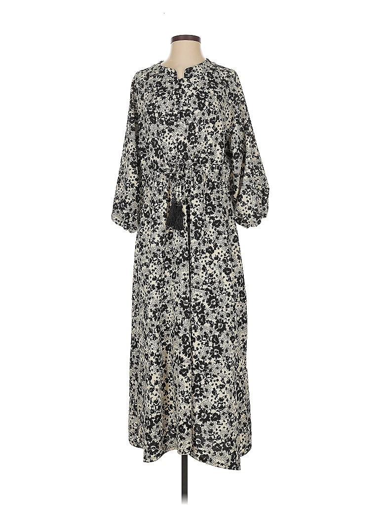 Drama Print Gray Casual Dress Size 1 - photo 1