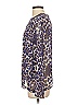 Sugar Lips 100% Polyester Animal Print Blue Long Sleeve Blouse Size S - photo 5