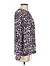 Sugar Lips 100% Polyester Animal Print Blue Long Sleeve Blouse Size S - photo 4