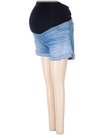 Isabel Maternity Denim Shorts (view 1)