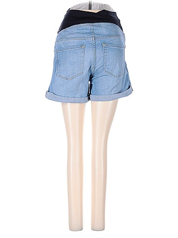Isabel Maternity Denim Shorts (view 2)