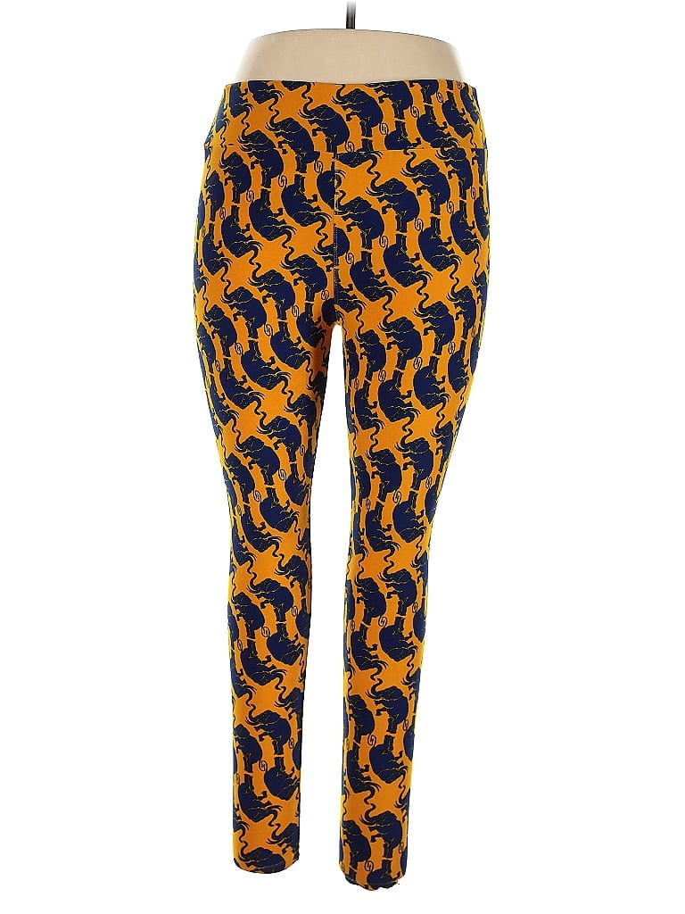 Pre-owned Lularoe Leggings In Yellow