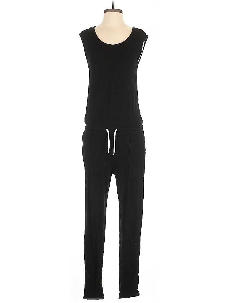 Monrow Solid Black Jumpsuit Size S - photo 1