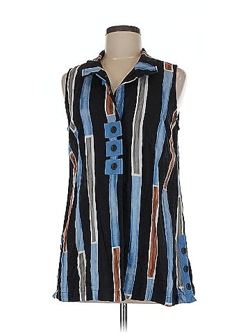 Vincente Sleeveless Button-Down Shirt (view 1)