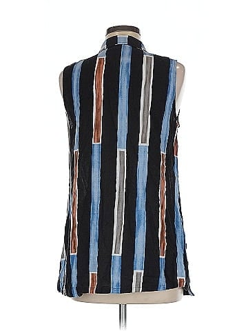 Vincente Sleeveless Button-Down Shirt (view 2)