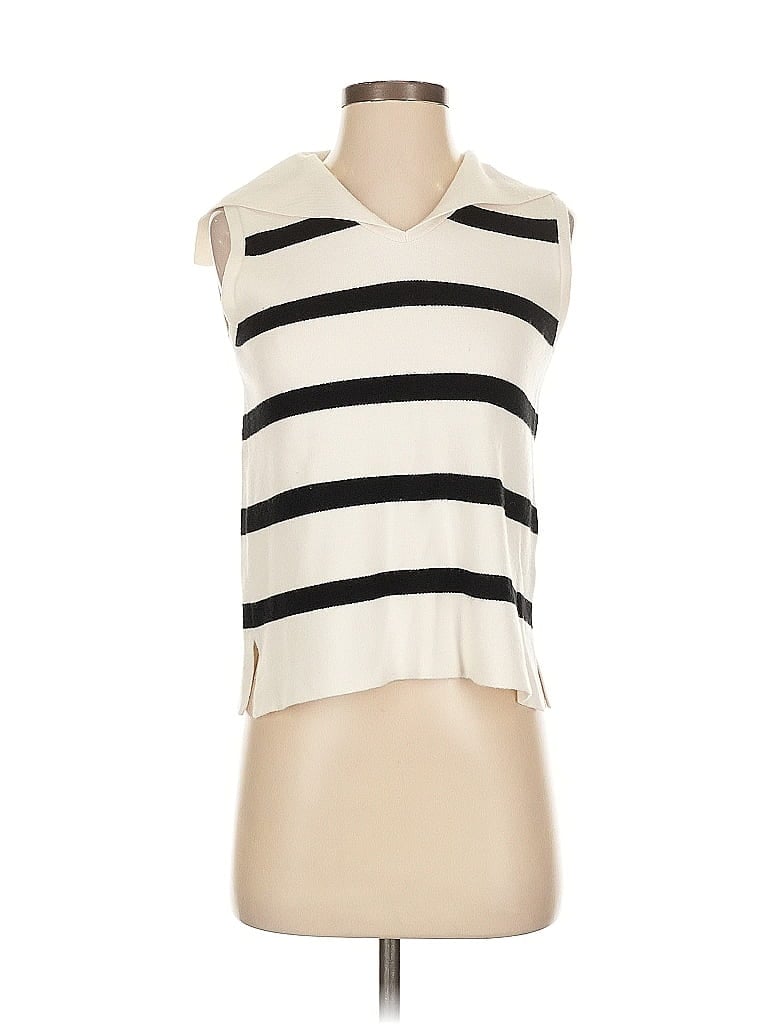 Catherine Malandrino Ivory Sleeveless Top Size S - photo 1