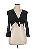 Alberto Makali 100% Polyester Black 3/4 Sleeve Top Size 1X - photo 1