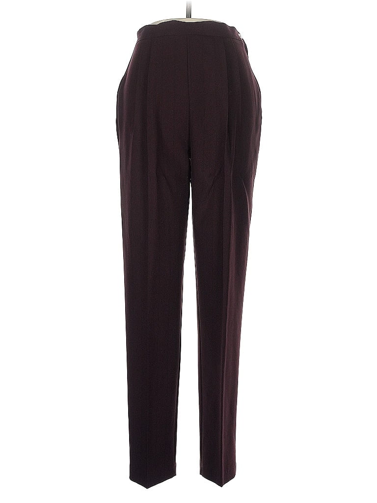 Pre-owned Unbranded Dress Pants In Burgundy
