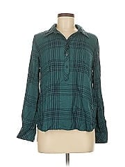 Cosmic Blue Love Long Sleeve Blouse