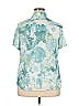 Alfred Dunner 100% Polyester Teal Green Short Sleeve Blouse Size 18 - photo 2