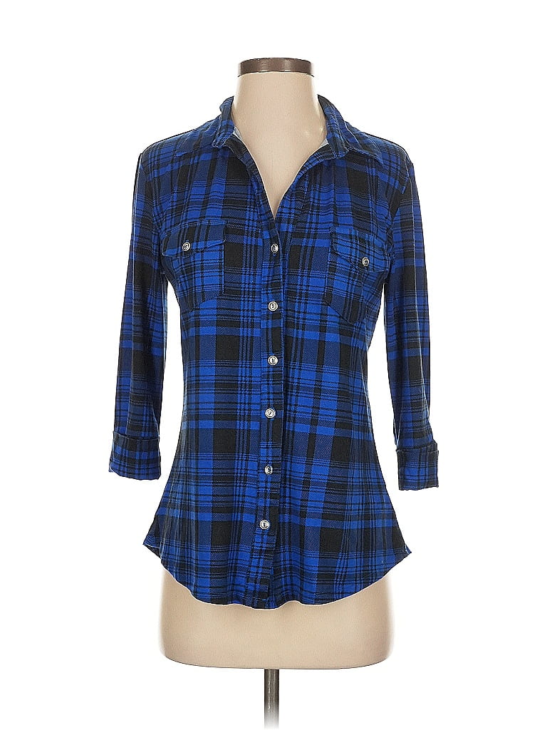 Click to view more detailed imagery on our partner's website Pre-owned Papermoon 3/4 Sleeve Blouse In Blue