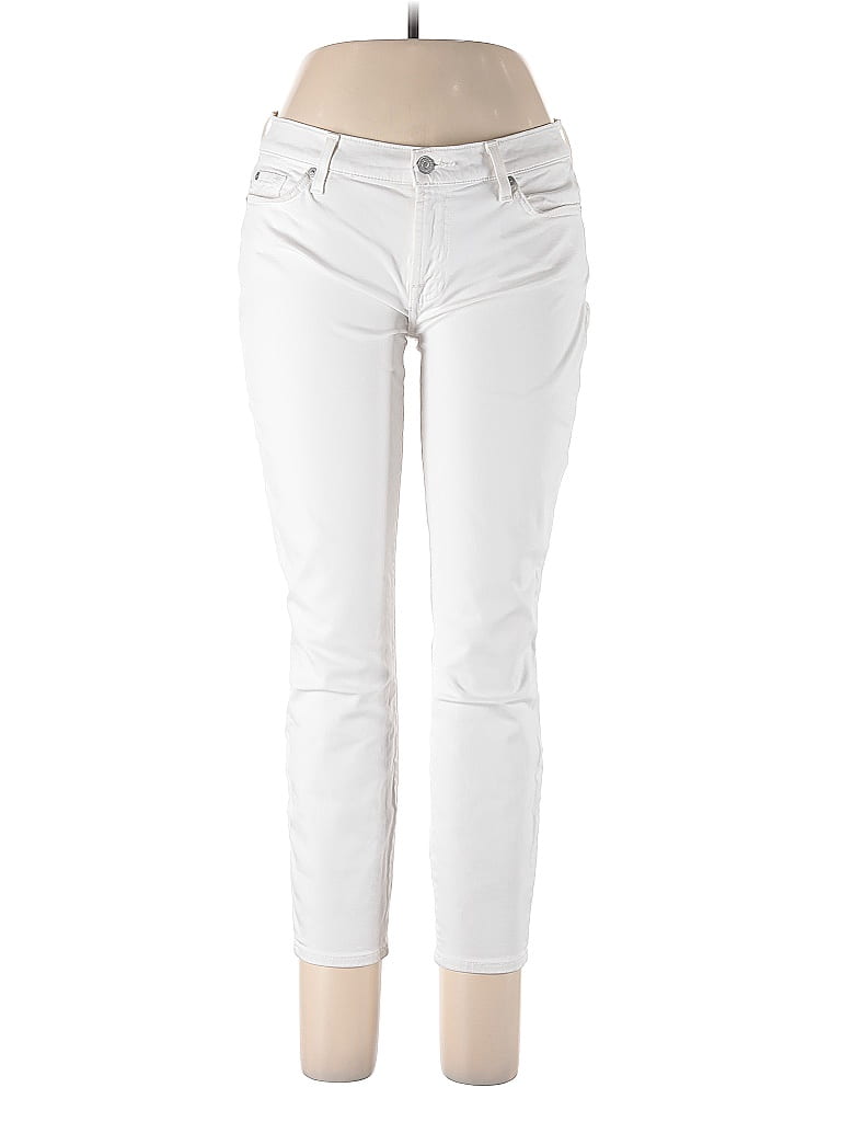 Pre-owned 7 For All Mankind Jeans In White