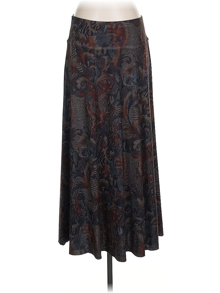 Soft Surroundings Paisley Gray Casual Skirt Size XS (petite) - photo 1