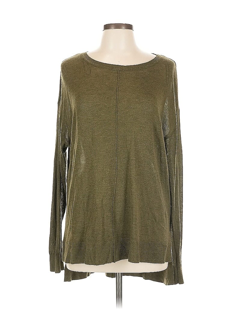 Pre-owned H&m Pullover Sweater In Green