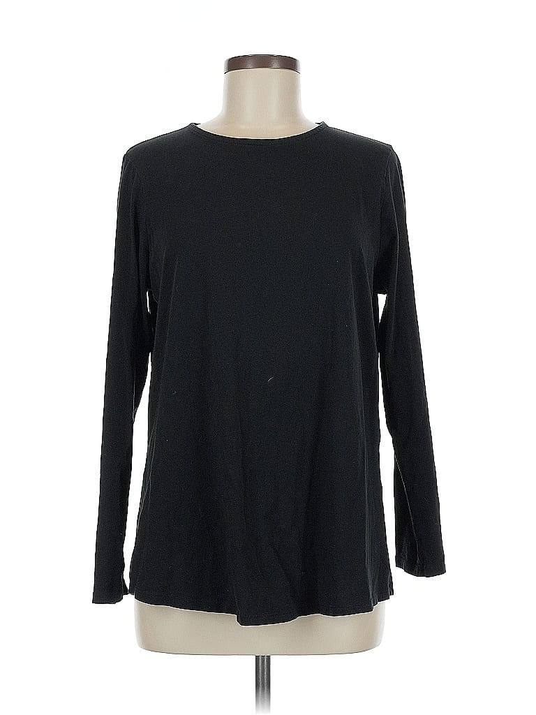 Pre-owned Purejill Long Sleeve T-shirt In Black