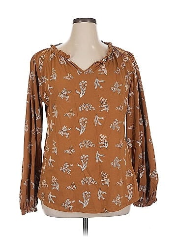 Elegantees Long Sleeve Blouse (view 1)